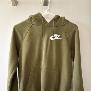 Nike army green hoodie